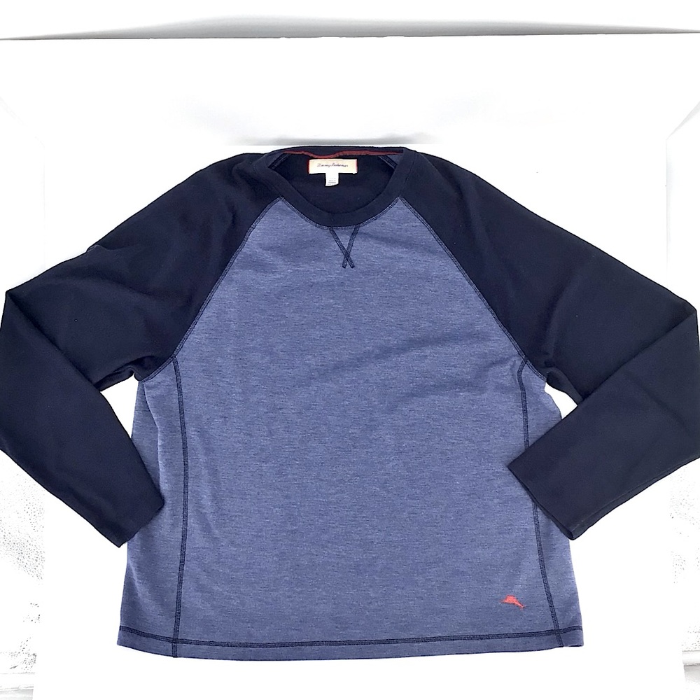 Tommy Bahama Blue Pullover Long Sleeve Crewneck Lightweight Sweatshirt Size XXL